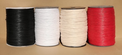 Cut lengths(100pcs) of 1mm waxed cotton cord
