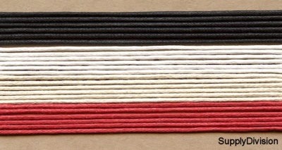 Cut lengths(100pcs) of 1mm waxed cotton cord